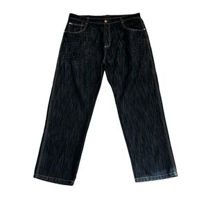Southpole Jeans 4180 Black Baggy Men's Size 42x34 Denim Y2K Hip Hop Skater Urban